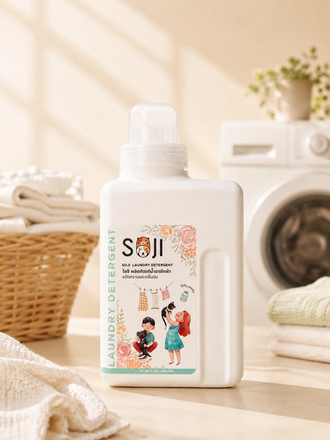 น้ำยาซักผ้าสัตว์เลี้ยง กลิ่นซากุระ 600 ml